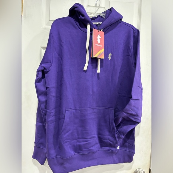 Cotopaxi Men's Medium Up and Up Pullover Hoodie Organic Cotton Purple NWT - Picture 1 of 8